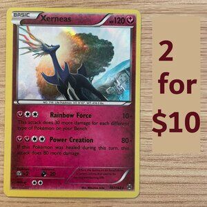 Pokemon  2015 Xerneas  XY BREAKthrough Holo Card 107/162 Basic HP120